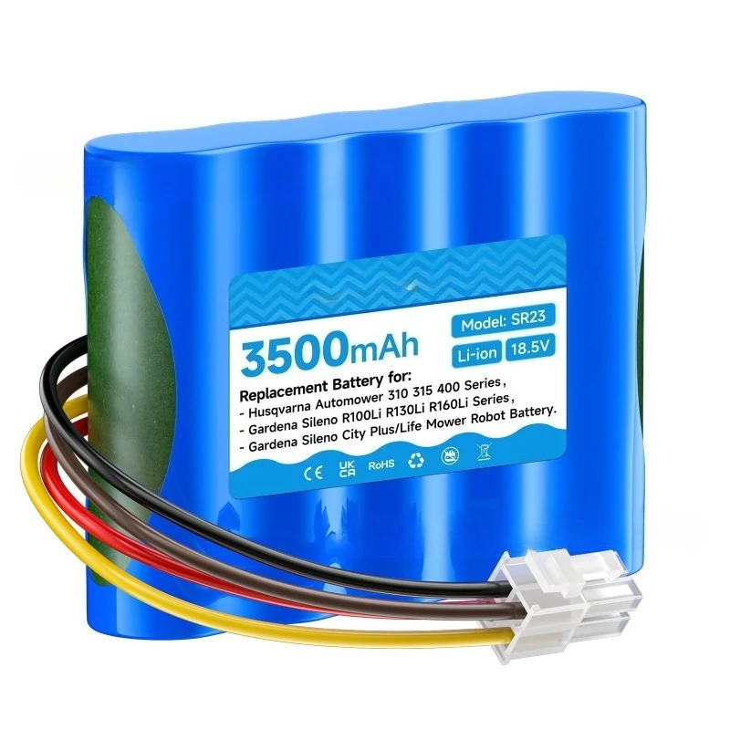SR23 18.5V 3500mAh Li-ion Battery For Husqvarna Automower 310 315 315X Gardena Sileno R100Li R130Li R160Li Lawn Robot