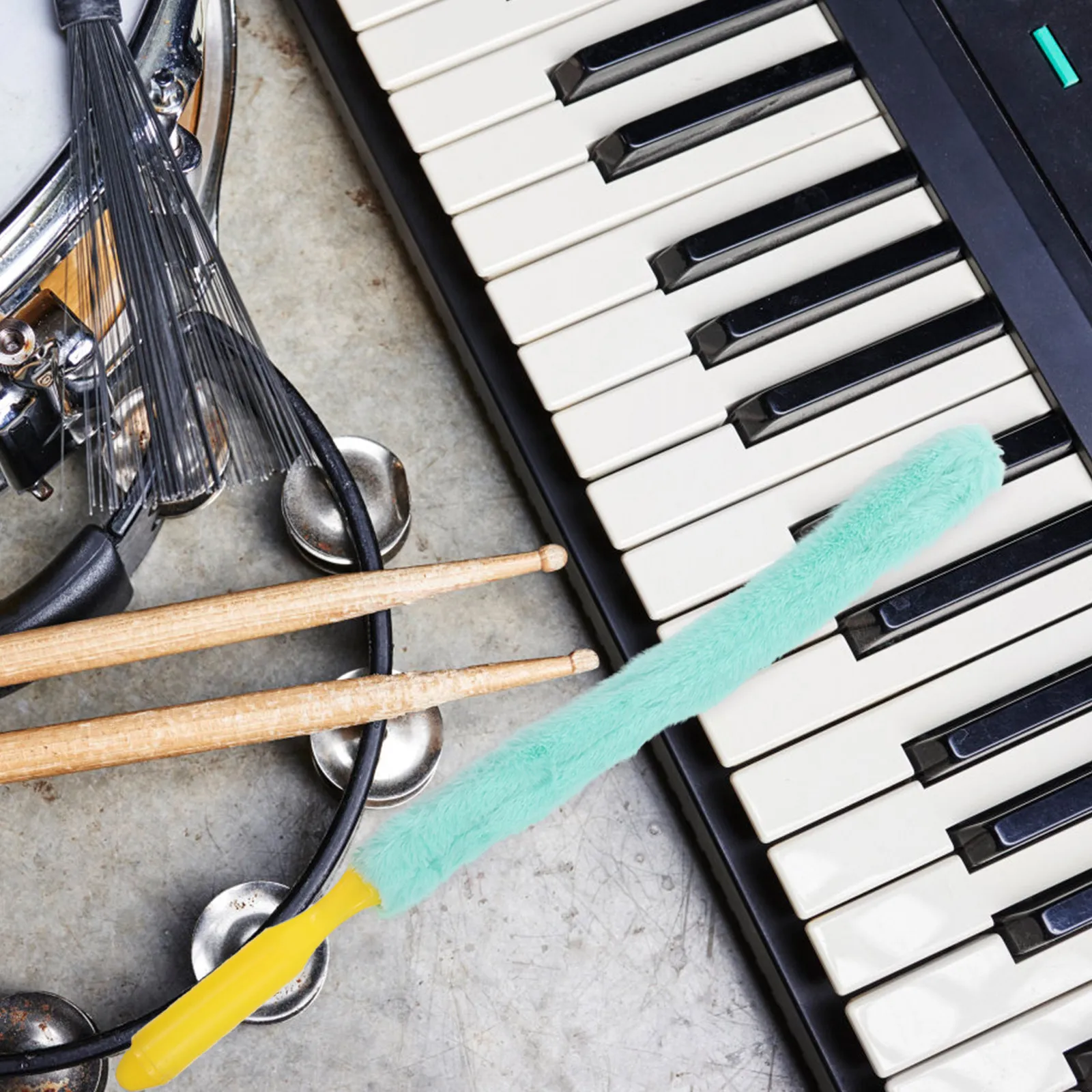 2pcs Guzheng Cleaning Brushes – Long-Lasting Dust Removal Tools for Chinese Zither, Plastic Keyboard Cleaners