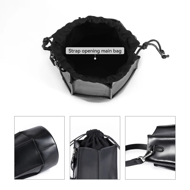 Fashion 2023 Brand Bucket Shoulder Bags For Women Luxury Crossbody Female Classic Black Solid Handbags Small Hand Bag