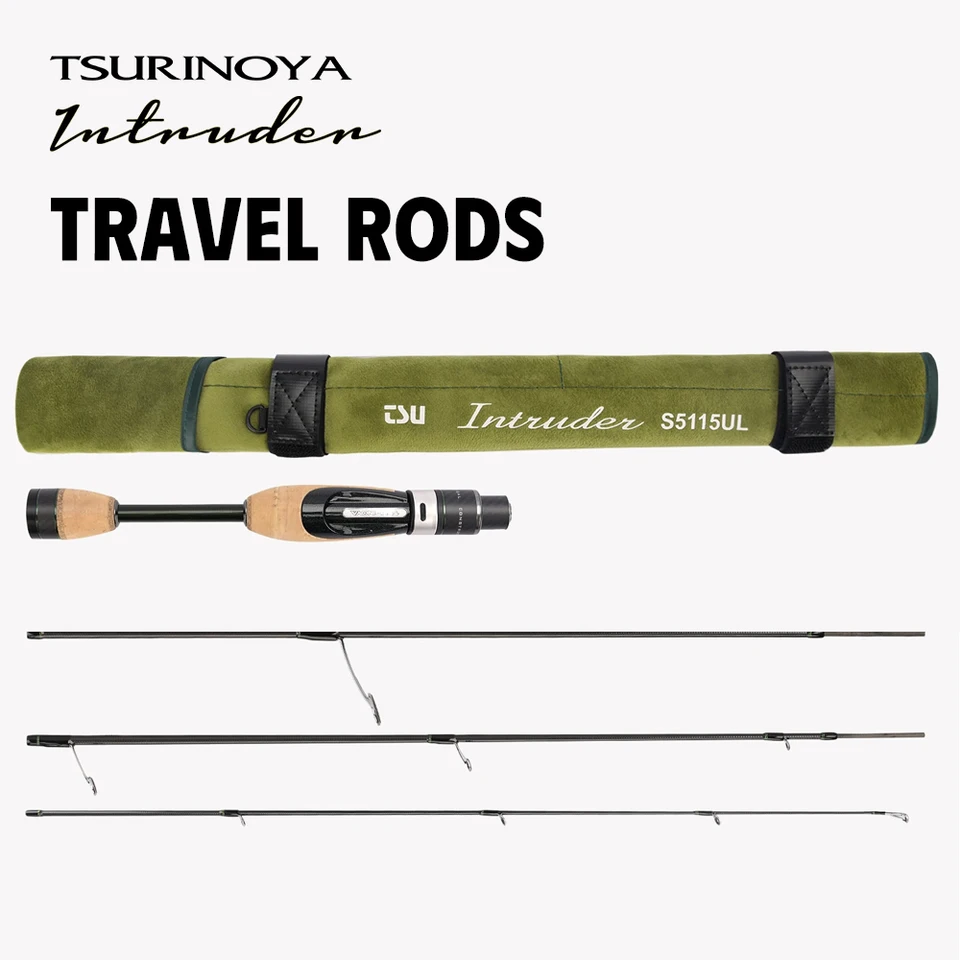 TSURINOYA INTRUDER Foldable Portable Fishing Rod535UL 565UL 5115UL