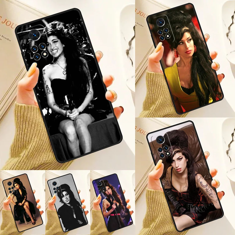 

Amy Winehouse Case For Samsung Galaxy S24 Plus S23 S20 S21FE Lite S22 Ultra Note 20 S8 S9 S10 Phone Coque