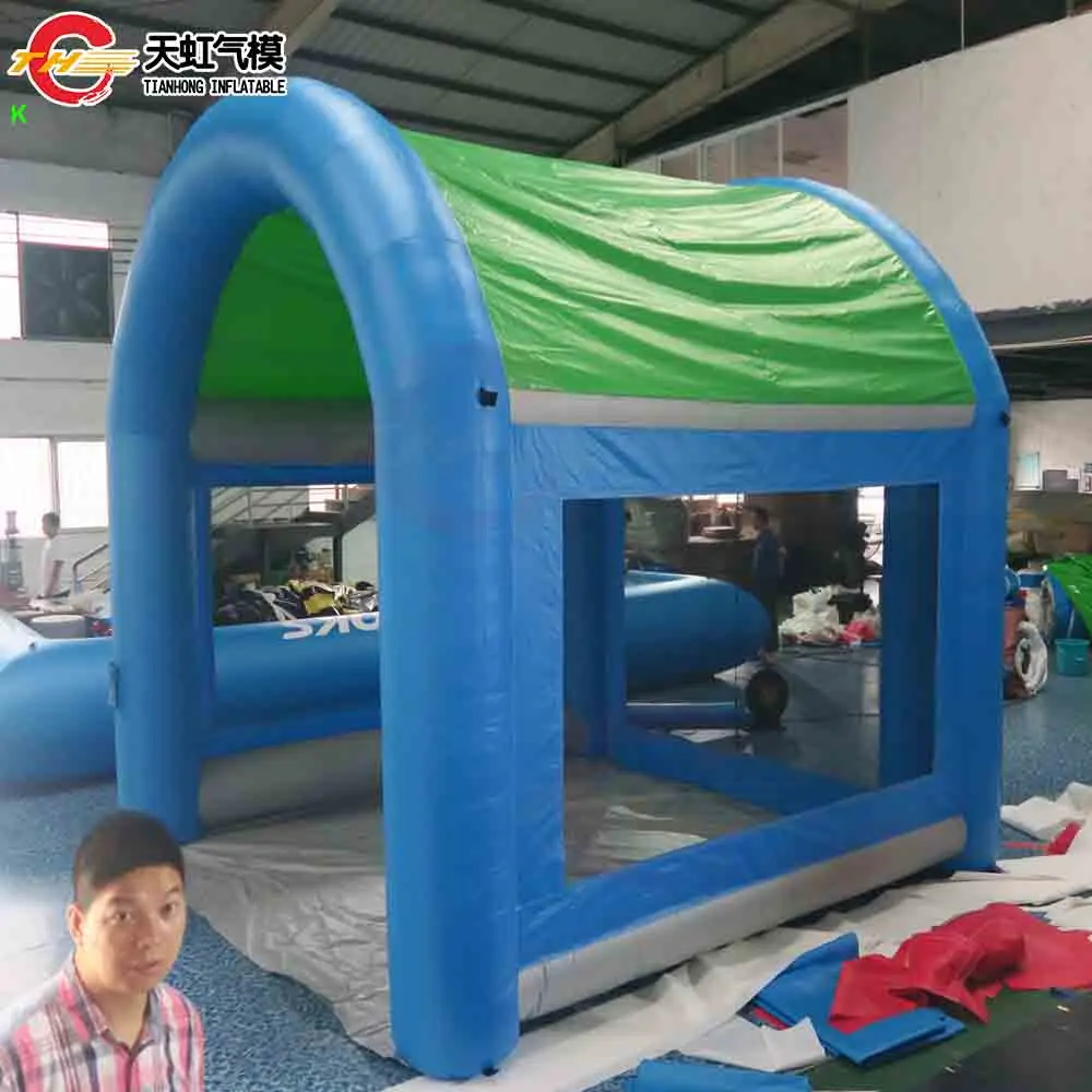 شحن سريع مخصص خيمة قابلة للنفخ محكمة الغلق تفجير خيام مأوى قابلة للنفخ للبيع