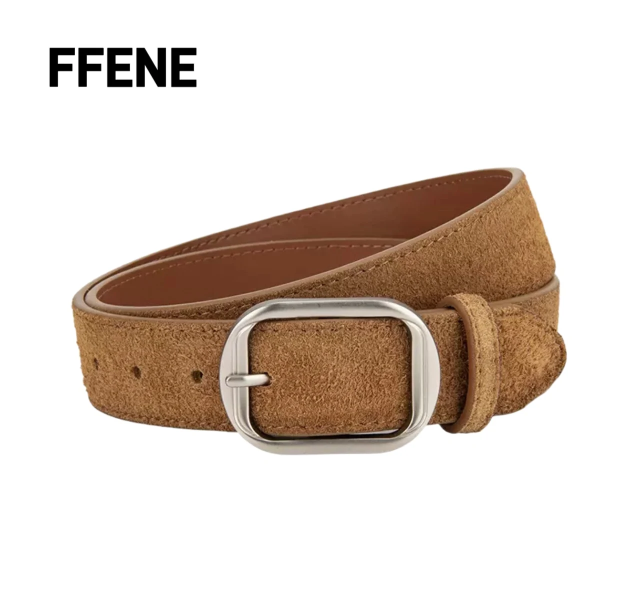 

Hot-selling belt for women, genuine leather, matte finish, high-end feel, pairs well with jeans, retro American style belt, wome