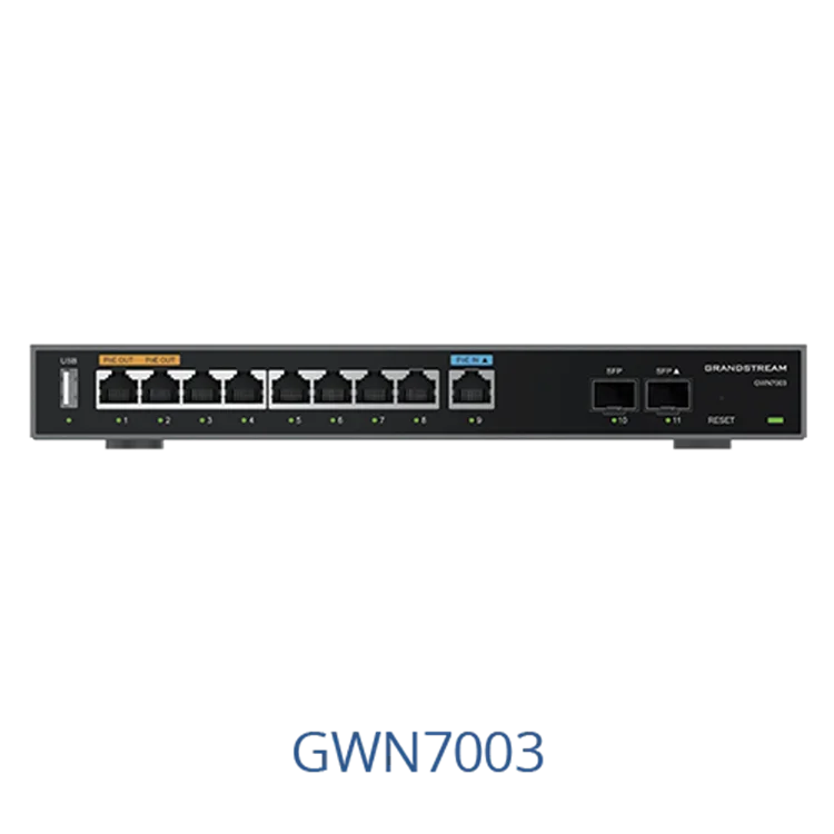 Grandstream GWN7001/2/3 جهاز توجيه جيجابت VPN متعدد الموجات GWN7003