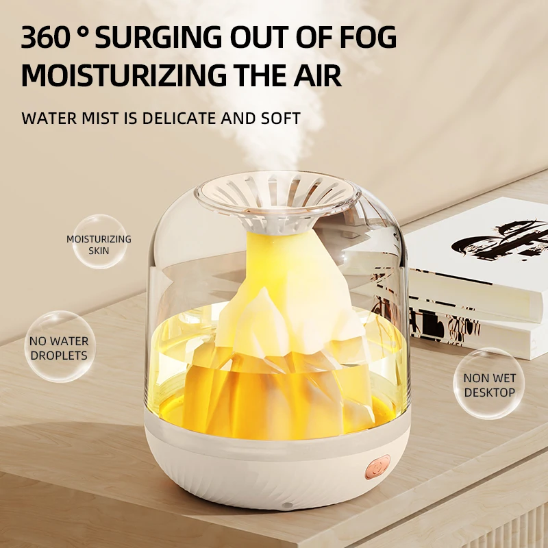 Volcano Essential Oils Aromatherapy Humidifier Mist Maker Humidifier Large-capacity 900ML Intelligent Spray  Humidificador