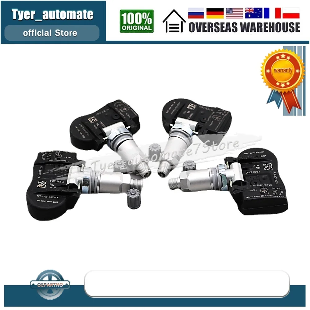 TPMS 433MHz 42753-TL0-G52 Tire Pressure Monitoring Sensor For Honda Accord Crosstour Jazz Qoros 3 42753-TL0-G53 42753-TL0-G54 - Image 3