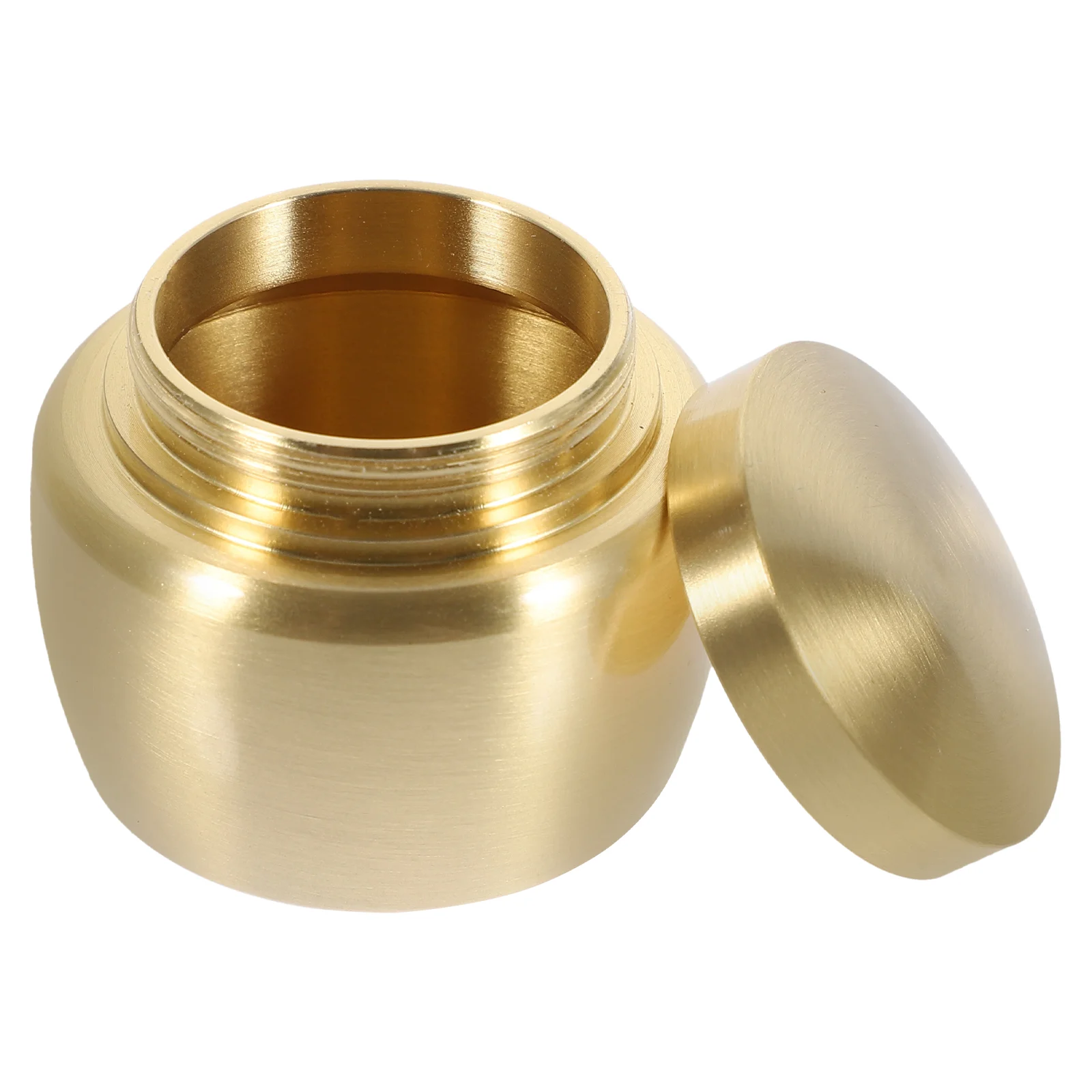 

Human Ashes Urn Cremation Metal Can Sealed Storage High Lid Incense Powder Sealing Jar Copper Pet