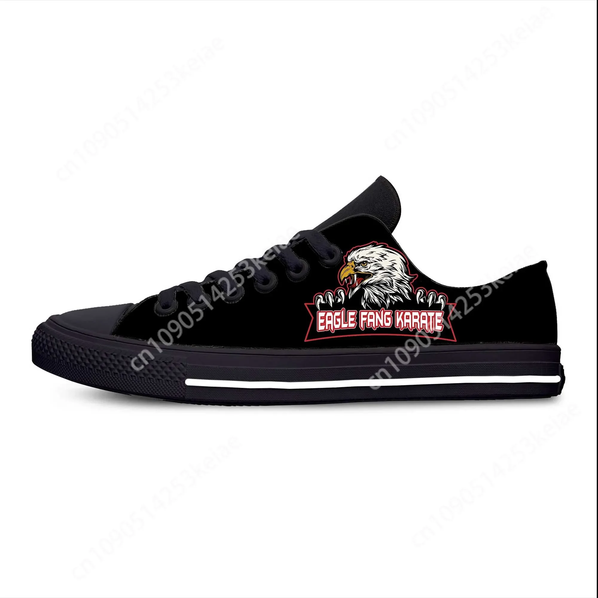 Kai Karate Anime Cartoon Fang Fashion Cobra Eagle Casual Cloth Shoes Low Top Comfortable Breathable Custom Men Women Sneakers