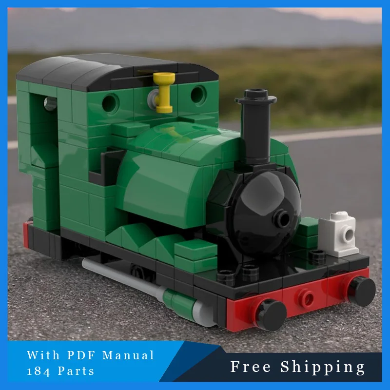 

184 Parts Modular Building Blocks Train Locomotive Bricks Model Educational DIY Assembly Toys Set For Boys Girls Christmas Gifts