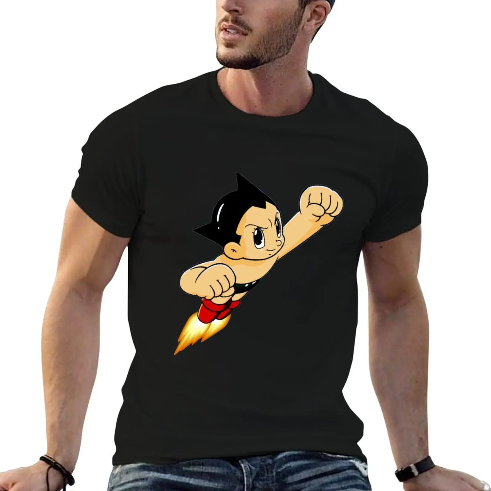 

Astro Boy Mighty Atom T-Shirt man t shirt cotton high quality anime t shirts oversize T-Shirt