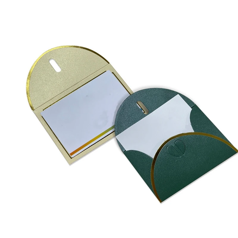 50 Stuks Gift Card Enveloppen Met Liefde Gesp Enveloppen Met Gouden Rand, Envelop Voor Notitie Kaarten, Bruiloft