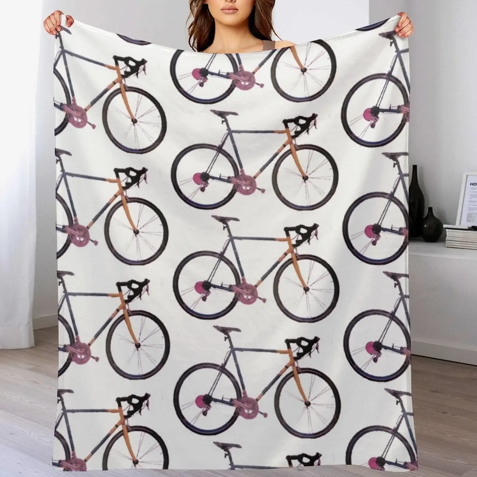 

cycliste Throw Blanket Bed Fashionable Sleeping Bag Weighted Luxury Blankets