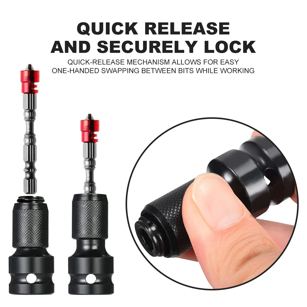 1/2 inci persegi ke 1/4 inci Hex Ratchet soket Impact Wrench soket adaptor Spanner Set Drive konverter alat lepas cepat 50mm