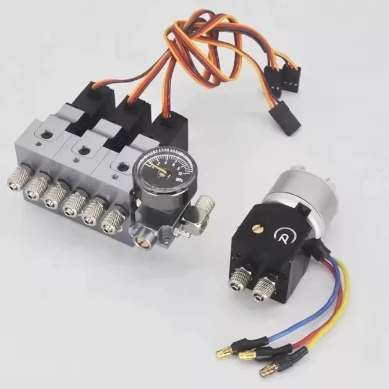 HUINA RC Excavator Hydraulic Mod Kit 3CH Mini Valve Relief Valve Replacement Upgrade Parts for 1580 1592 1593 1594 EC160E