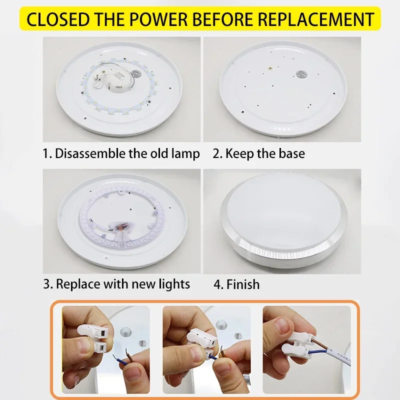 LED Panel Light 12W/18W/24W/36W Round  Super Bright AC220V  Module Energy-Saving Easy Install Replacement Ceiling Lights Board