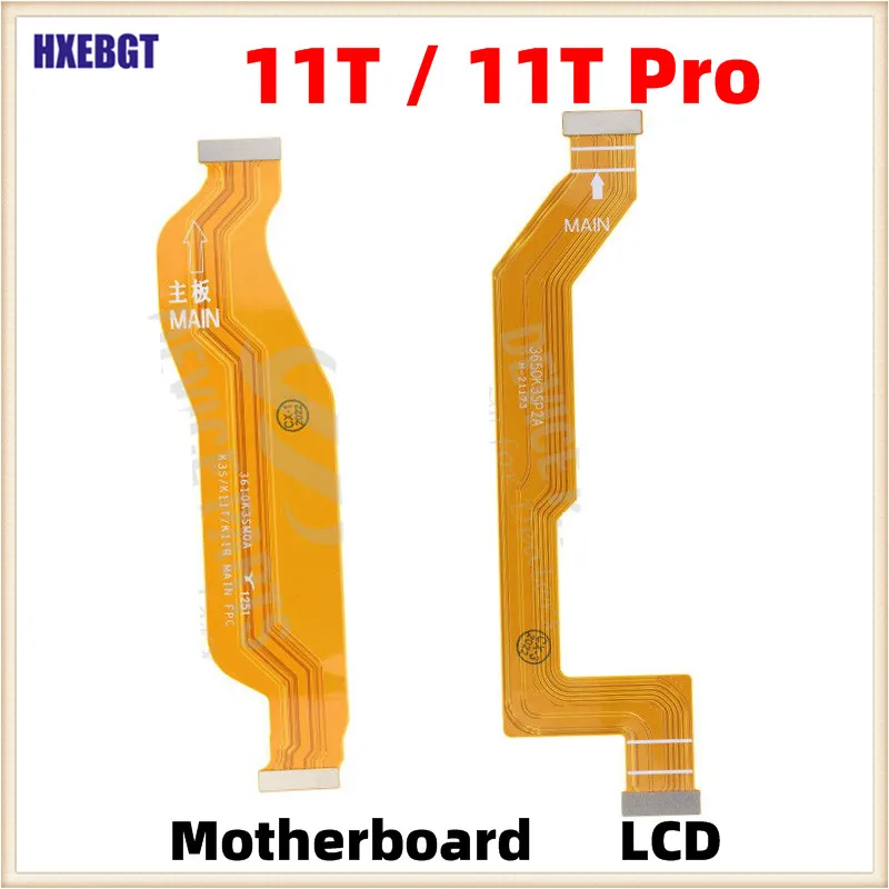 New Motherboard Connect Charging Board Flex Cable + LCD Display Flex Cable For Xiaomi 11T / 11T Pro Smartphone Parts