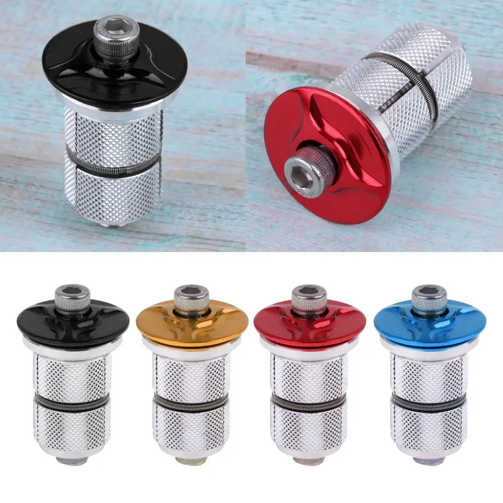 

Bicycle Headset Expansion Plug Aluminum Compression Bolt Lightweight Bike Accessories for 1 1 8 Inch Steerer Tube Road MTB Use