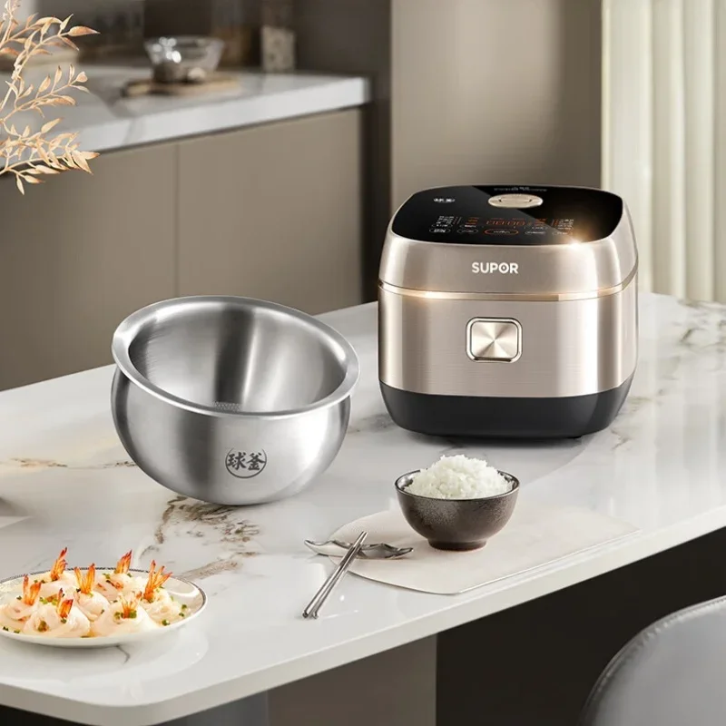 Multifunctional Cooking Pot Multicooker Arrocera Eléctrica IH No Coating Rice Cooker 4L 316L Stainless Steel Inner Pot