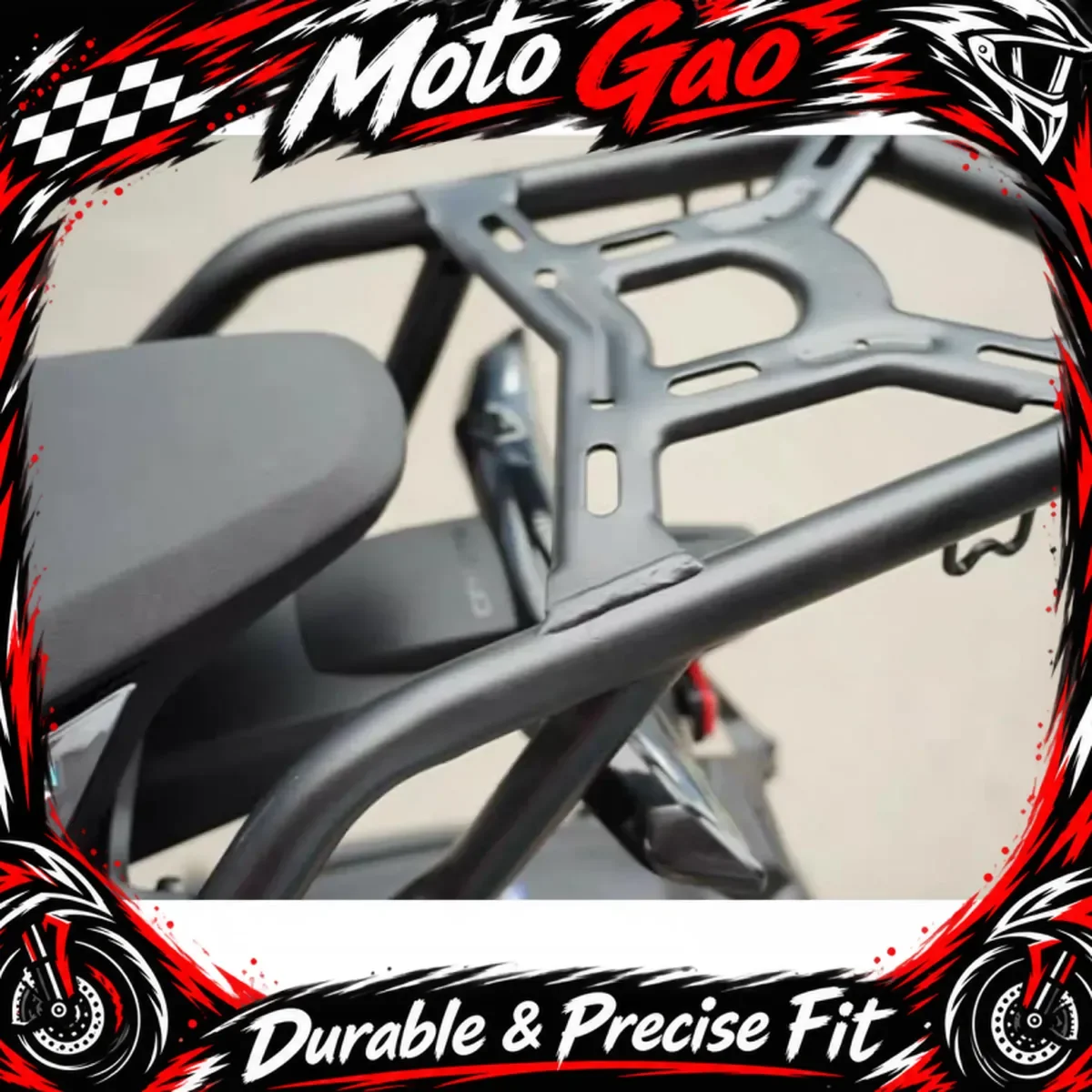 Tubular tailstock rack Rear Luggage Rack tailstock rack carbon steel Rear armrest For CFMOTO 675SR-R 675SR SR-R 675NK