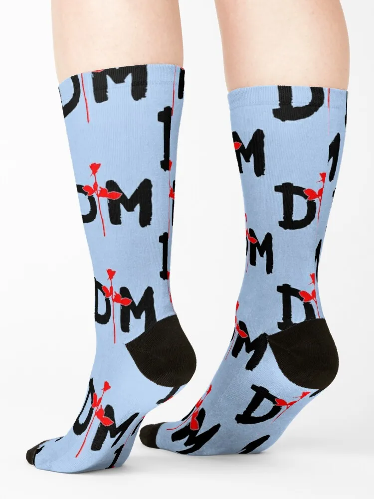 Depeche Mode classic Socks valentine gift ideas Sports bright garter FASHION Ladies Socks Men's