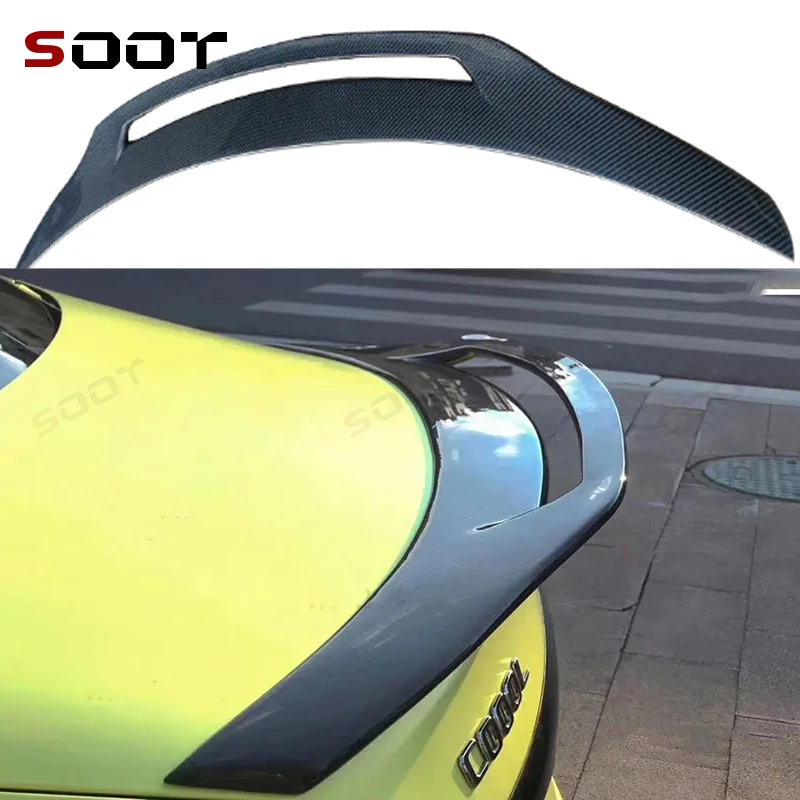 

For Mercedes Benz C Class W205 C43 C63 Carbon Fiber Tail fins Spoiler Duckbill Car Wing Retrofit the rear wing Upgrade Auto Part