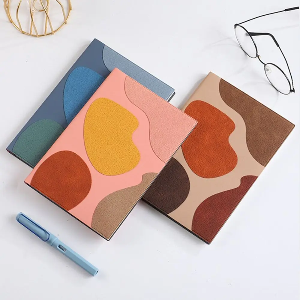 

PU Leather Journal Splicing Notebook Agenda Organizer Diary Student Notebook Taking Notes Thickening A5 Notebook School