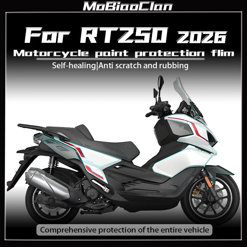 

For CYCLONE RT250 rt250 2026 Motorcycle paint protection flim TPU modification decoration accessories transparent film