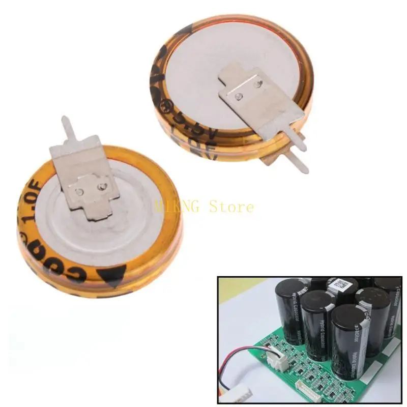 2 PC Universal 5.5 V 1.0F Nút Super Tụ V