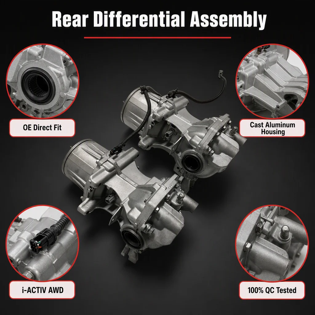 For KA0327100A Differential Carrier Assembly AWD with Clutch Coupler for Mazda CX5 CX9 CX4 2017 2021 OEM Direct Fit