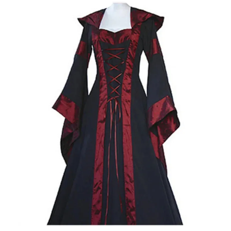 Trajes europeos del siglo XIX para mujer, Vestido Medieval renacentista con capucha, princesa gótica victoriana Vintage, novedad de 2025 ☆ wrl ☆