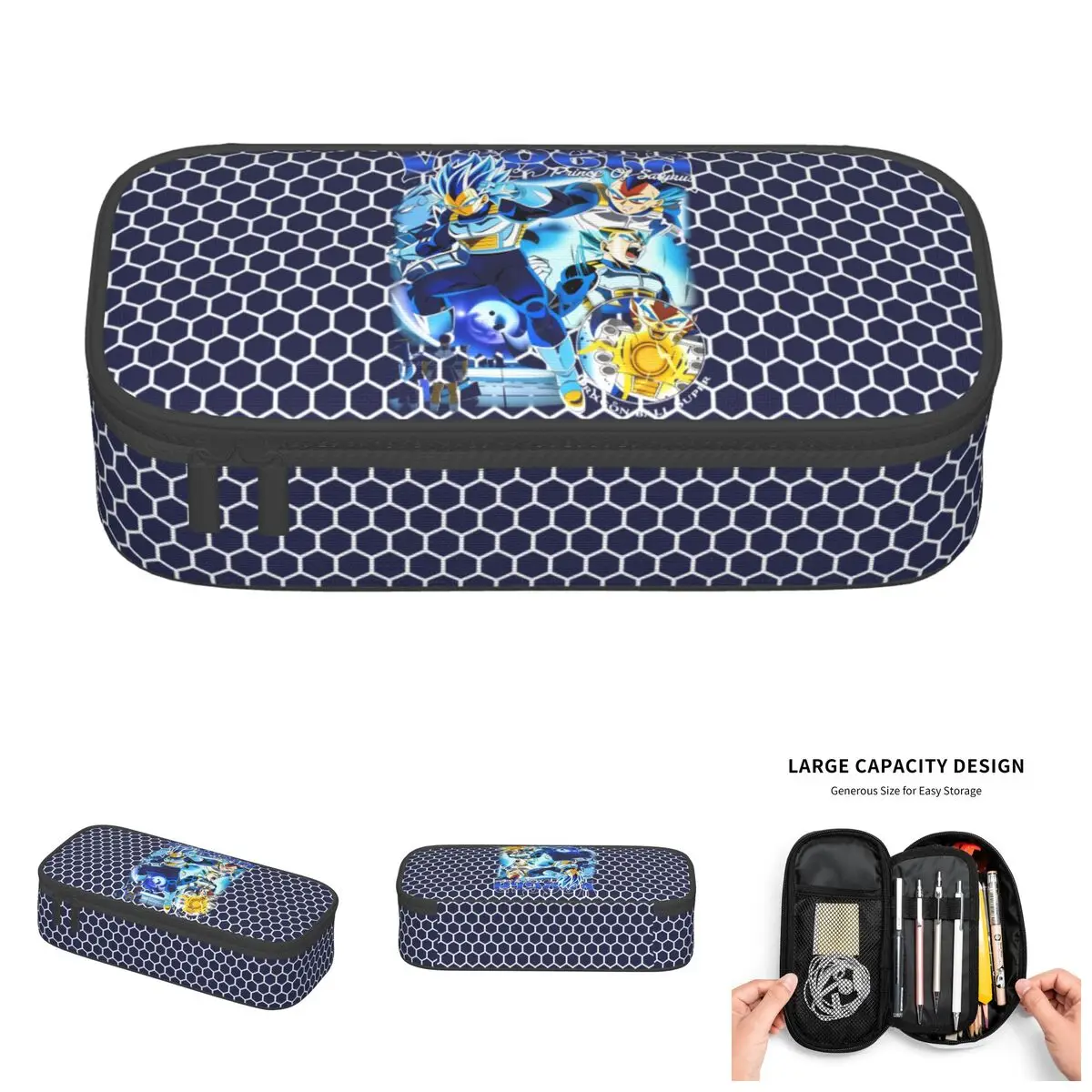 

D-Dragon B-Ball Vegeta Anime Cute Pencil Cases Girl Boy Large Capacity Cartoon Japane Pencil Pouch Students Stationery