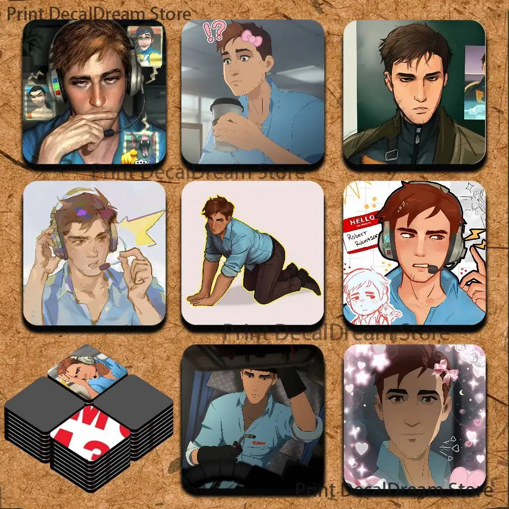 

R-Robert R-Robertson Sublimation Magnet Cartoon Anime CuteFridge Magnets Personalized Sublimation Products for Kitchen