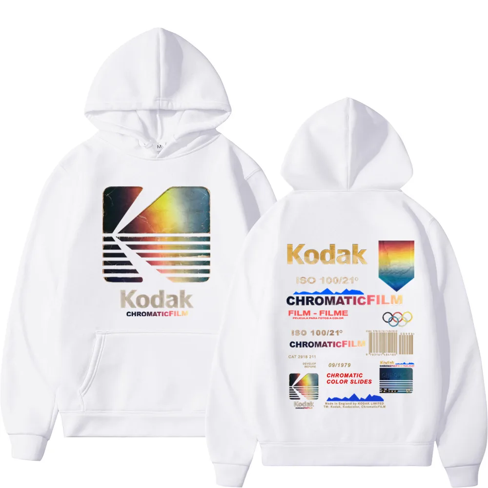 2024 New Fashion Hoody Anime Cartoon Kodak Printed Fleece Pullover Casual Mens Women Hoodies Sweatshirts Hip Hop Streetwear