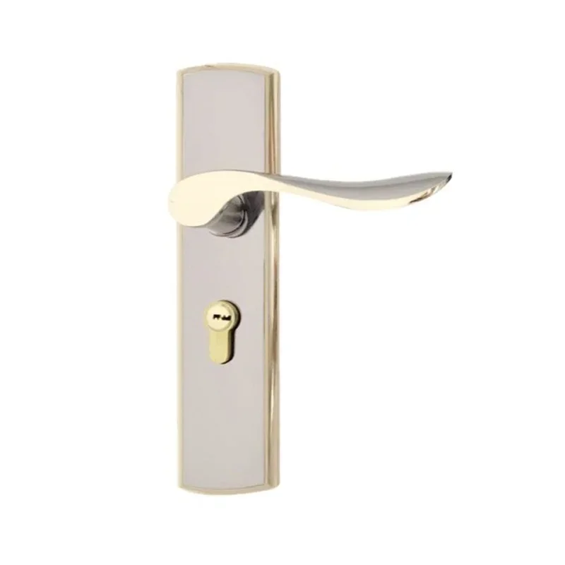 Hot selling Modern Style Door lock Interior Room Aluminum Handle Lock For Wooden Door Interior door knob stainless Door handle