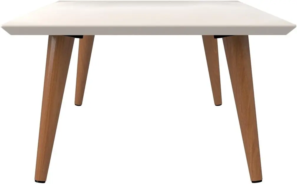 Utopia Collection Mid Modern Low Rec Accent Living Room End Table With Splayed Legs, (89452)