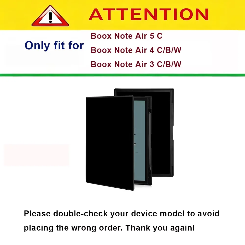 Cover for 10.3" BOOX Note Air 4 CBW/3 CBW, Flip Folio Slim Portable Durable Closure Cases Protective Sleeve - view 2