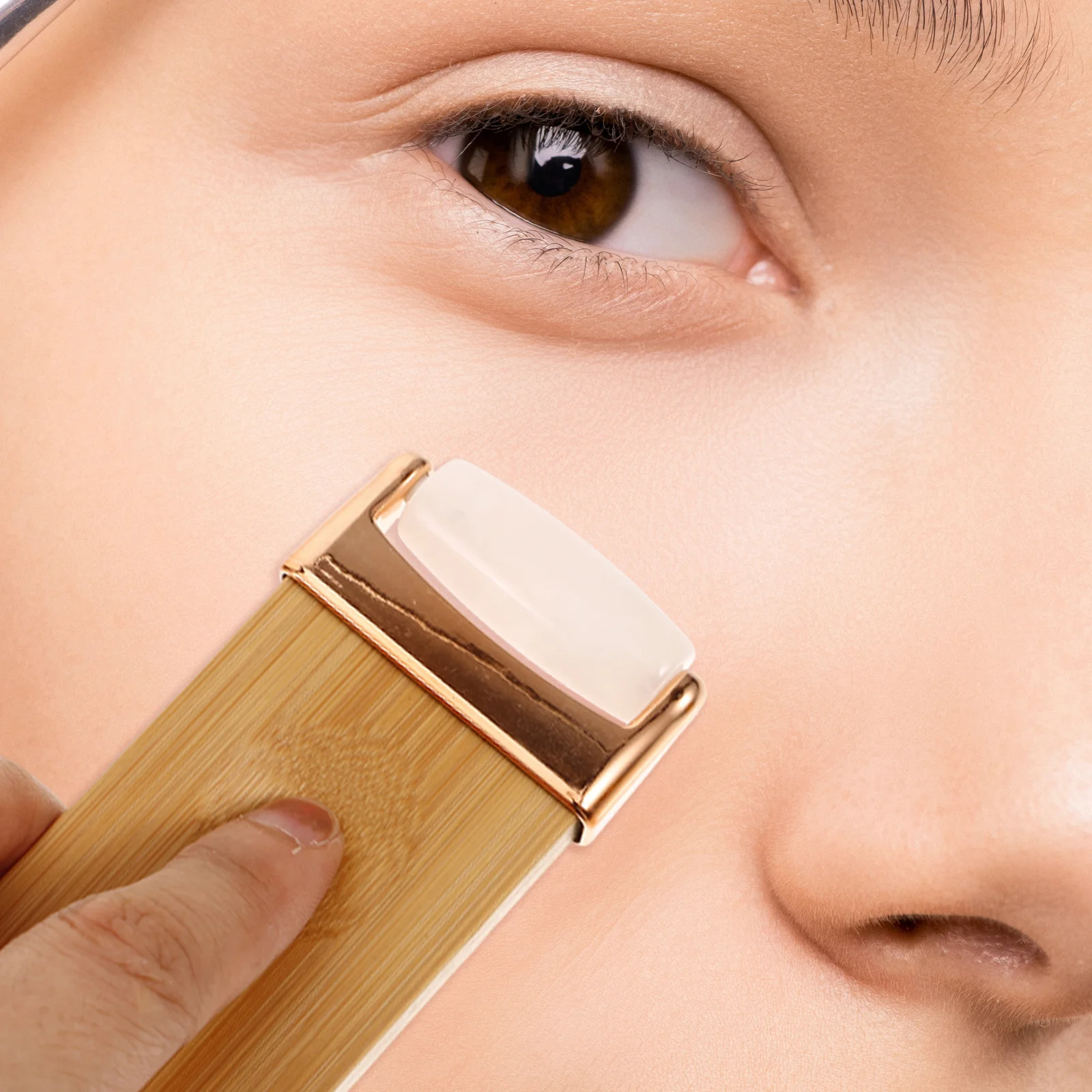 Rodillo Facial Jade Gua Sha piedra masajeador portátil herramienta de cuidado de la piel para relajación Jade Gua Sha Stone