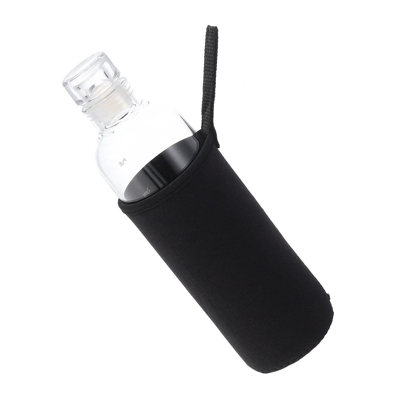 Gradient Glass Water Bottle Premium Transparent Drinking Cup Time Scale Heat Resistant Large Capacity Portable Beverage Holder
