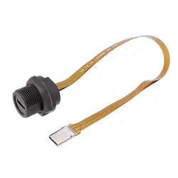 1PC TYPE C Threaded Snap FPC Waterproof Plug IP67 IP68 Data Connector USB3.1 Interface C-Type Male Female Plug Socket