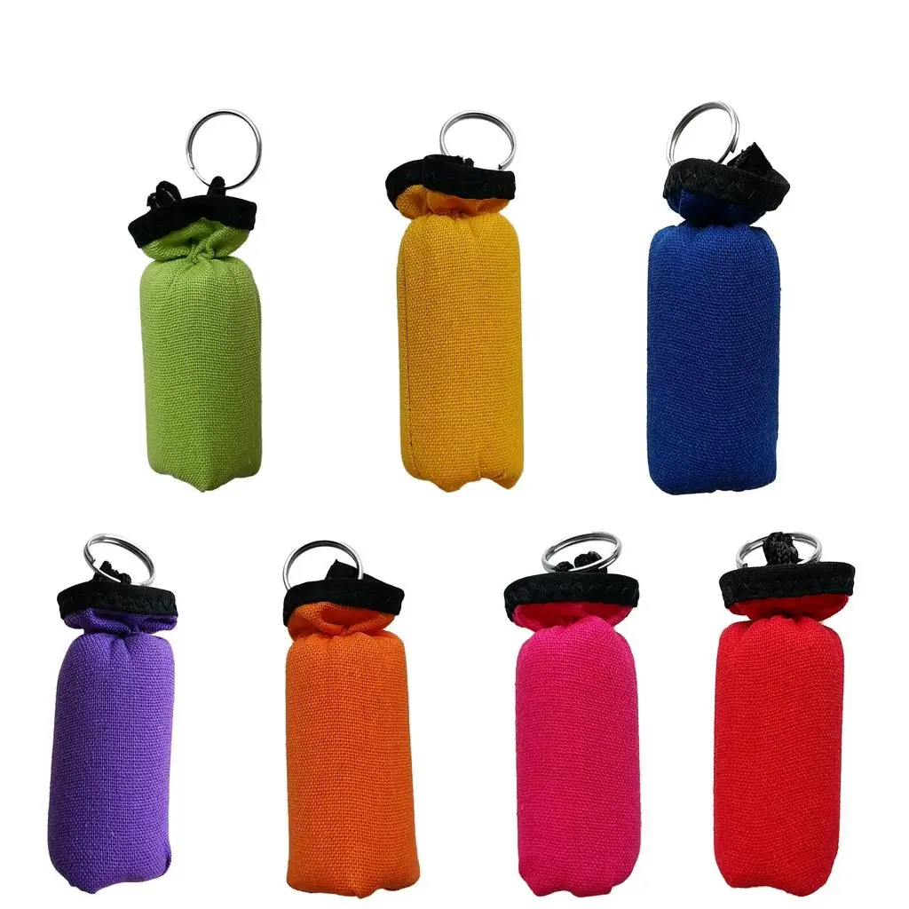 

Floatation Keychain Linen Cylinder Soft Buoyant Keyring Boating Accessories for Yachting Kayak Jetski