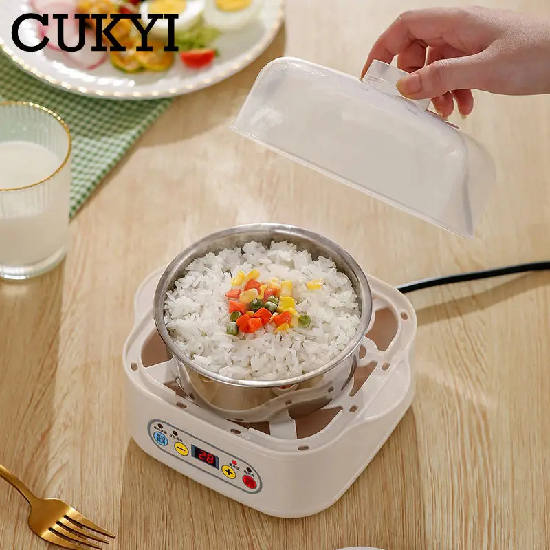 Mini Food Steamer Multi-layer combination Egg Boiler Food Warmer Rice cooker Dry burning Prevention Auto-off Eggtart making Tool