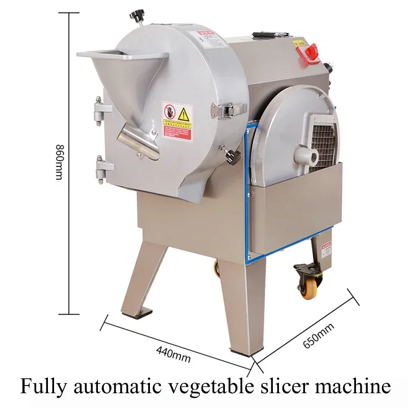 PBOBP Electric Dicer Vegetable Carrot Diced Fruit Potato Cutting Machine Onion Ring Commercial 220V/110V Can Continuous Work