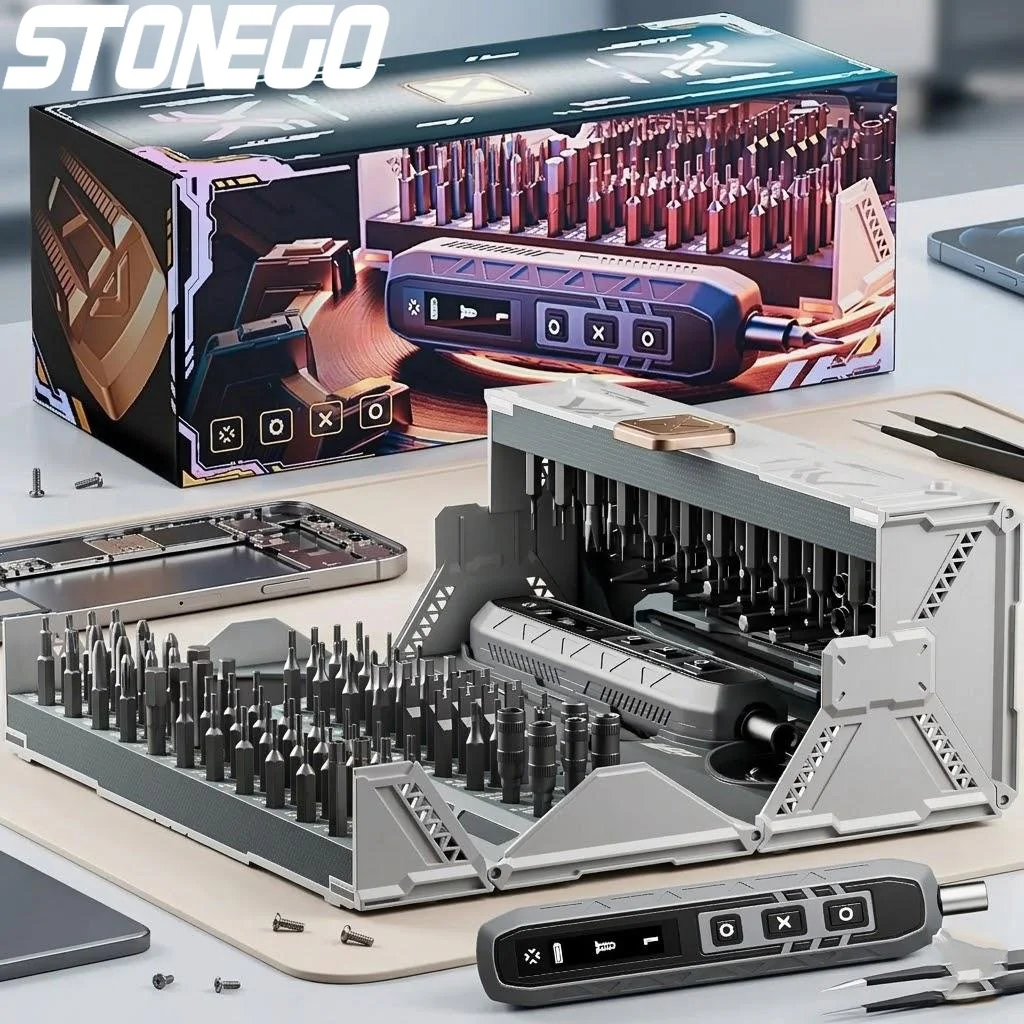 

Набор прецизионных отверток 180 шт. с 3 режимами крутящего момента, 160 насадок, беспроводной электрический инструмент для ремонта электроники