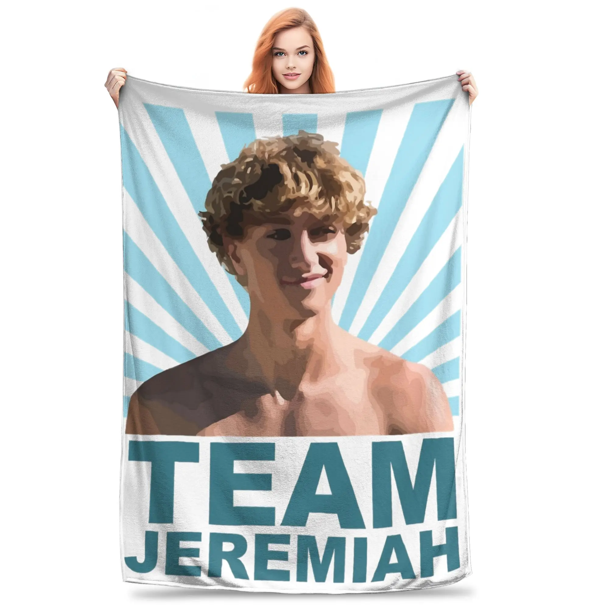 

Team Jeremiah and Belly Wool Blanket The summer I Turned pretty Novelty Throw Blanket for Home 150*125cm Rug Piece,
