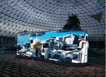 Round Curved Flexible&creative Screens Indoor P2 Flexible Led Module Quick Installation ultra Thin Soft Led Display Screen