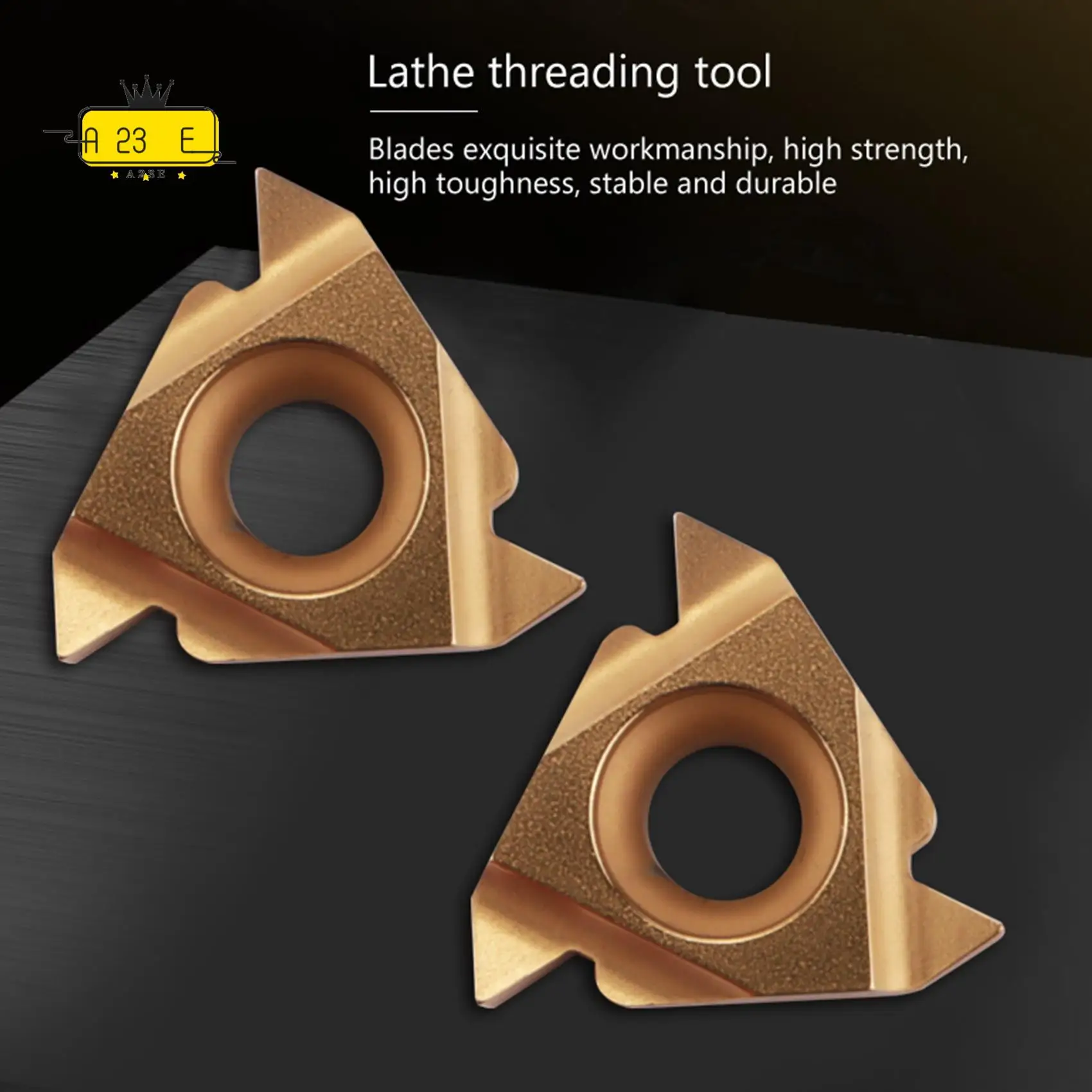 

A23E-1/2-дюймовый токарный станок, расточная оправка с 10 шт. 16IR AG60, твердосплавные токарные пластины с внутренней резьбой и ключом T15