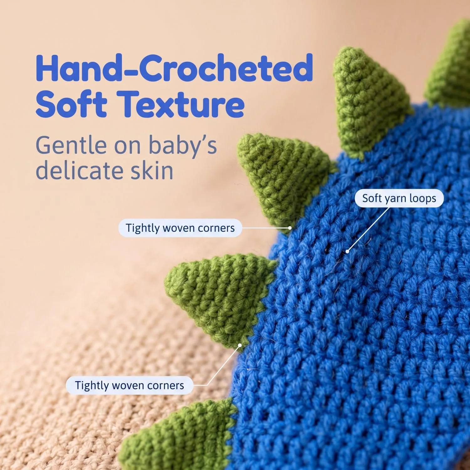 Woolen Yarn Blue Dinosaur Knitted Suit Hat Infant Studio Shooting Outfit Newborn Posing Accessory For Children Photo Layout