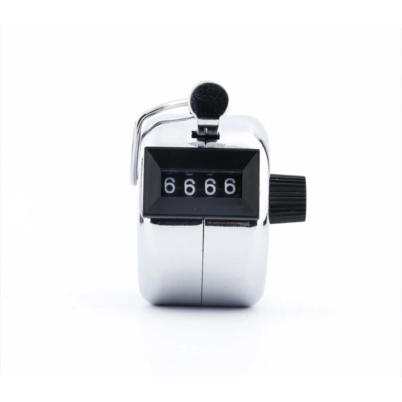 4 Digit Number Mini Hand Held Tally Counter Digital Golf Clicker Manual Training Counting Max 9999 Counter