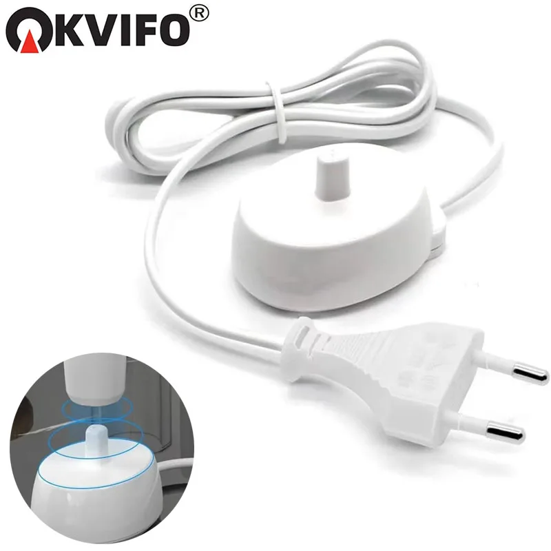 قاعدة شاحن KVIFO مناسبة لفرشاة الأسنان الكهربائية أورال بي سلسلة iO 3 4 5 6 1000/3000/5000/7000 قاعدة شحن حثي مقاومة للماء