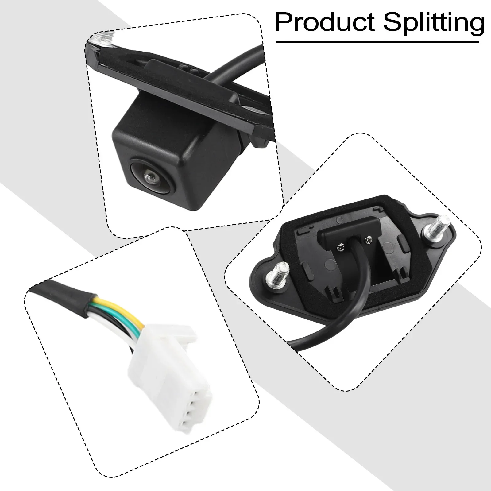 

Rear Camera For Qashqai 12V Black Rear View Camera Anti-corrosion 12V Voltage Direct Installation No Deformation
